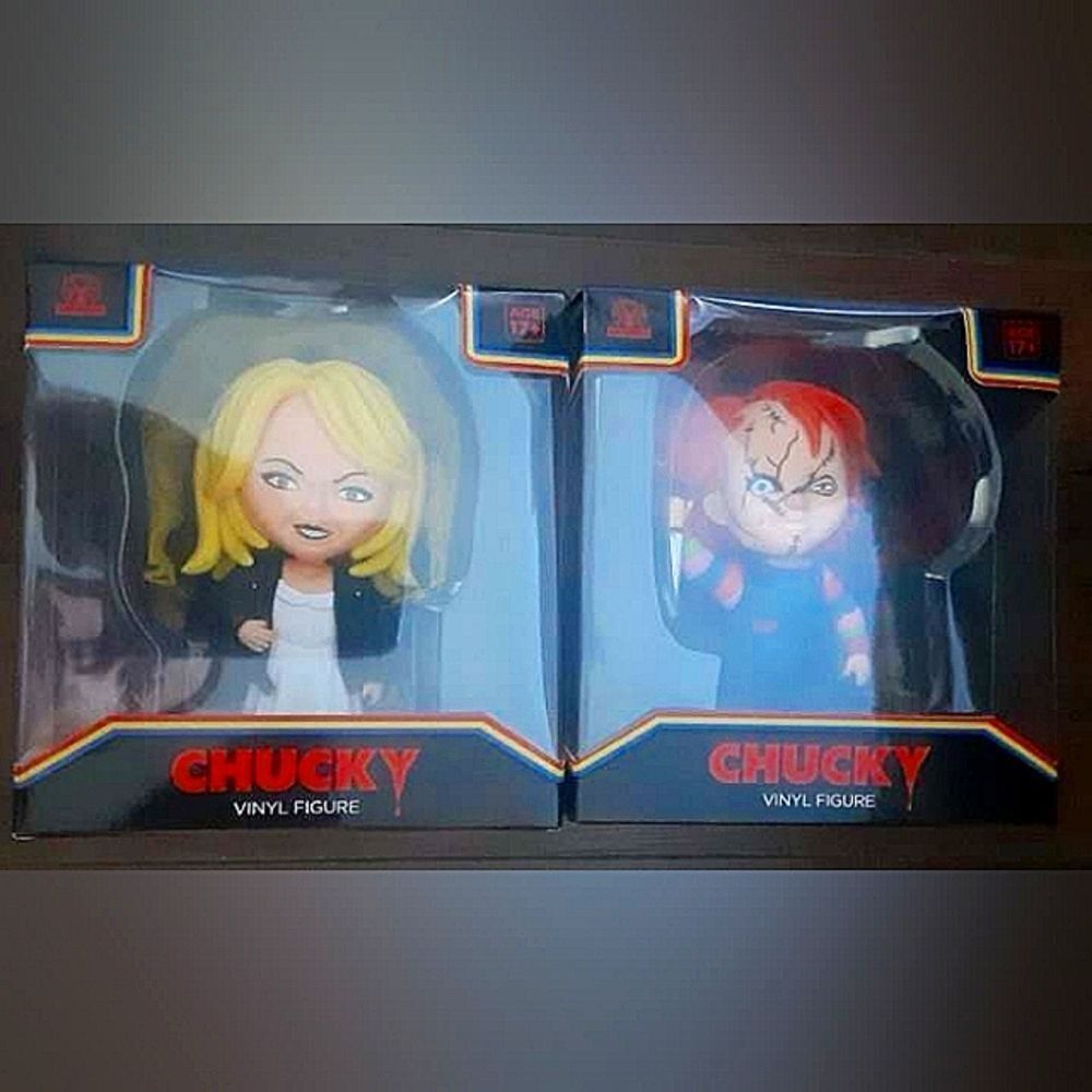 Set of 2 New Chucky Vinyl Figures